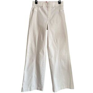 Spanx Wide Leg Jeans High Rise Sculpting Off White SZ M​